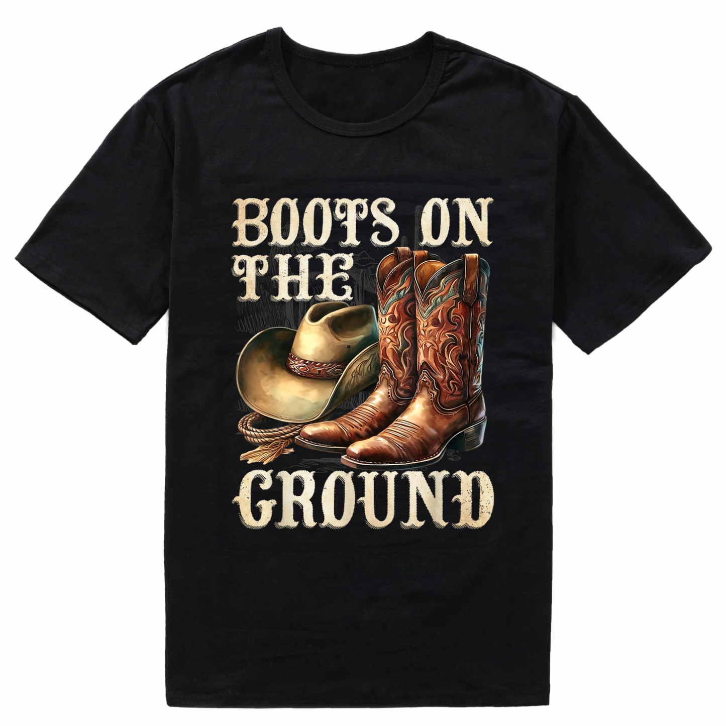 Boots on the Ground Short sleeve T-Shirts (Medium)
