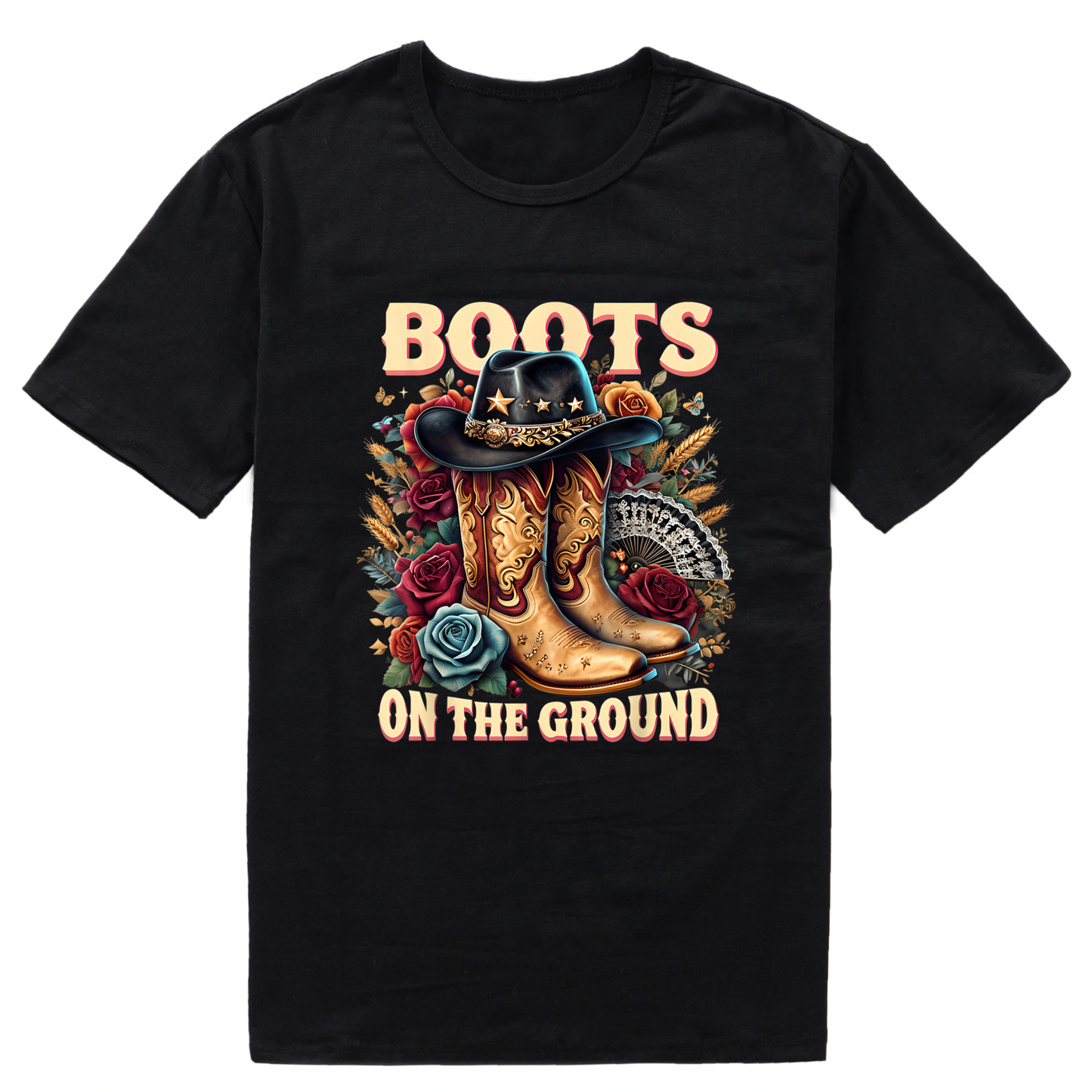 Boots on the Ground Short sleeve T-Shirts (Medium)