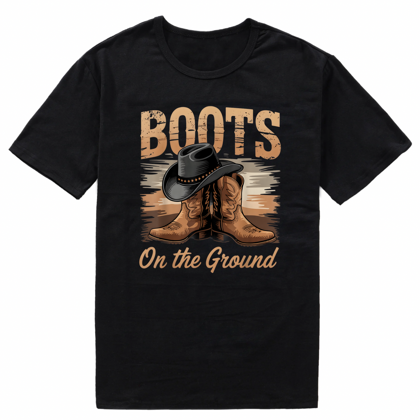 Boots on the Ground Short sleeve T-Shirts (Medium)