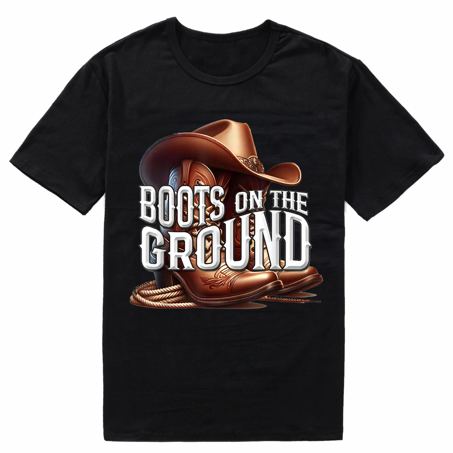 Boots on the Ground Short sleeve T-Shirts (Medium)
