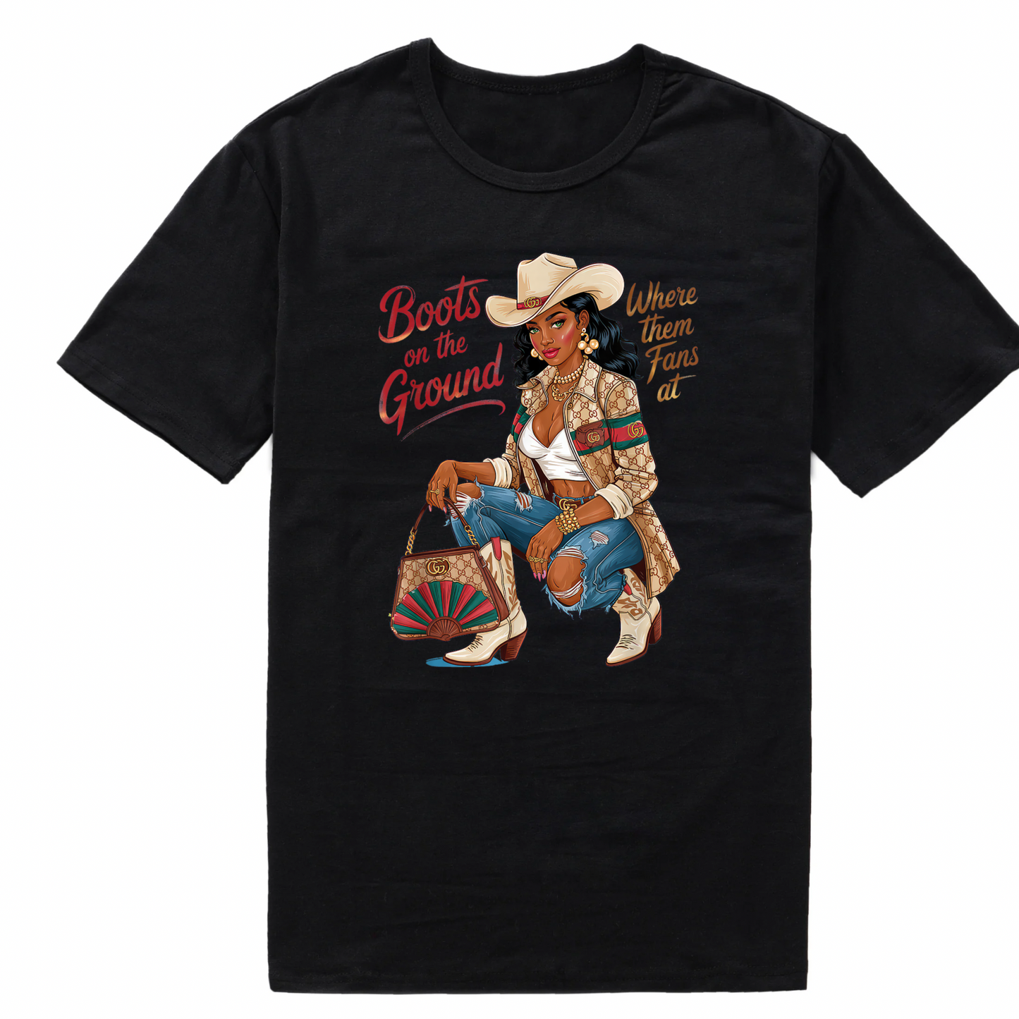 Boots on the Ground Short sleeve T-Shirts (Medium)