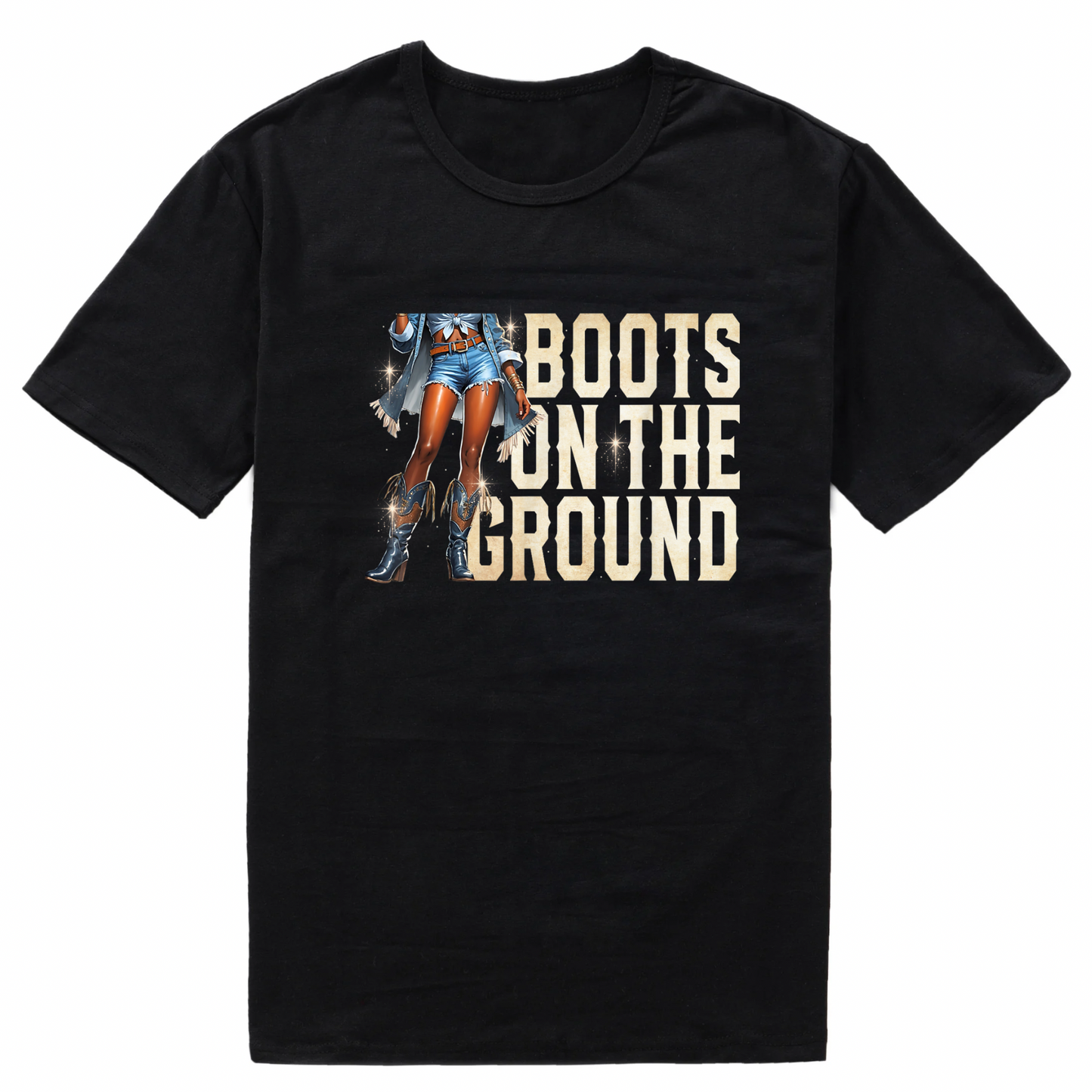 Boots on the Ground Short sleeve T-Shirts (Medium)