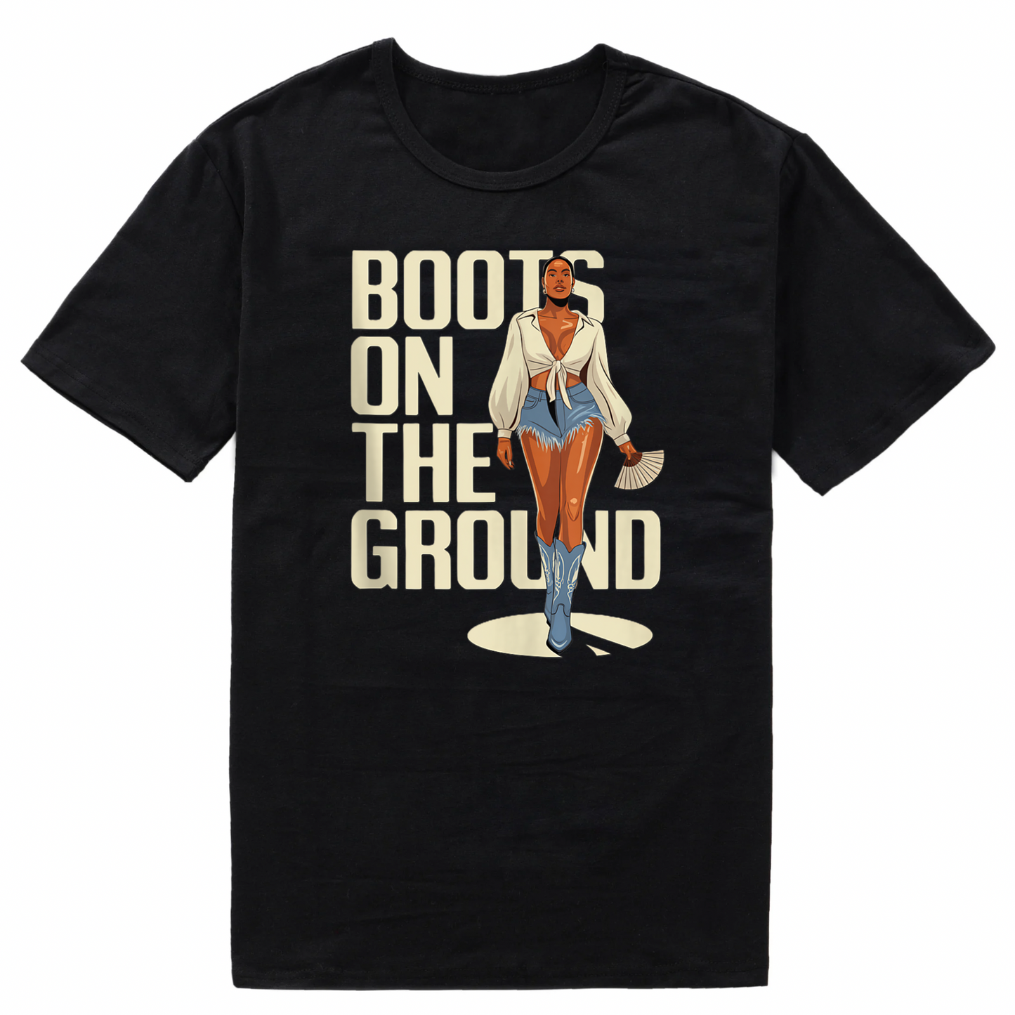 Boots on the Ground Short sleeve T-Shirts (Medium)
