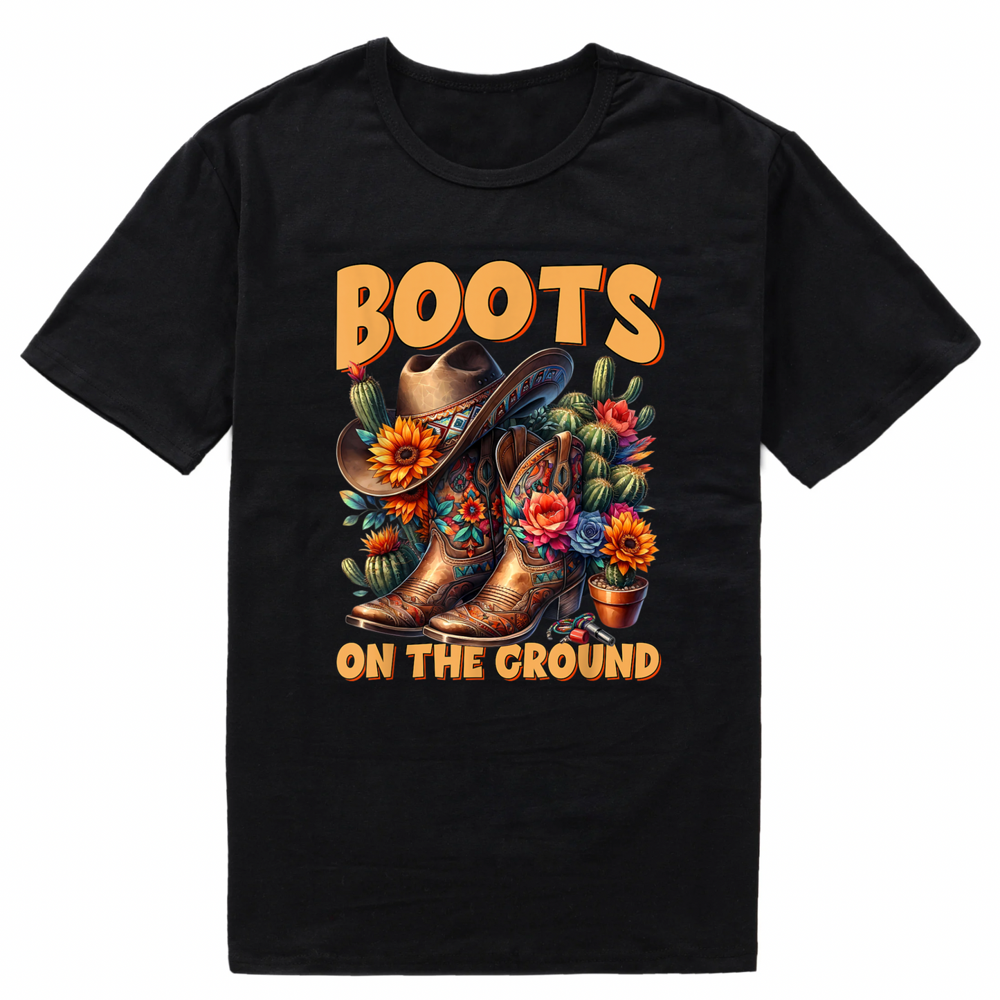 Boots on the Ground Short sleeve T-Shirts (Medium)