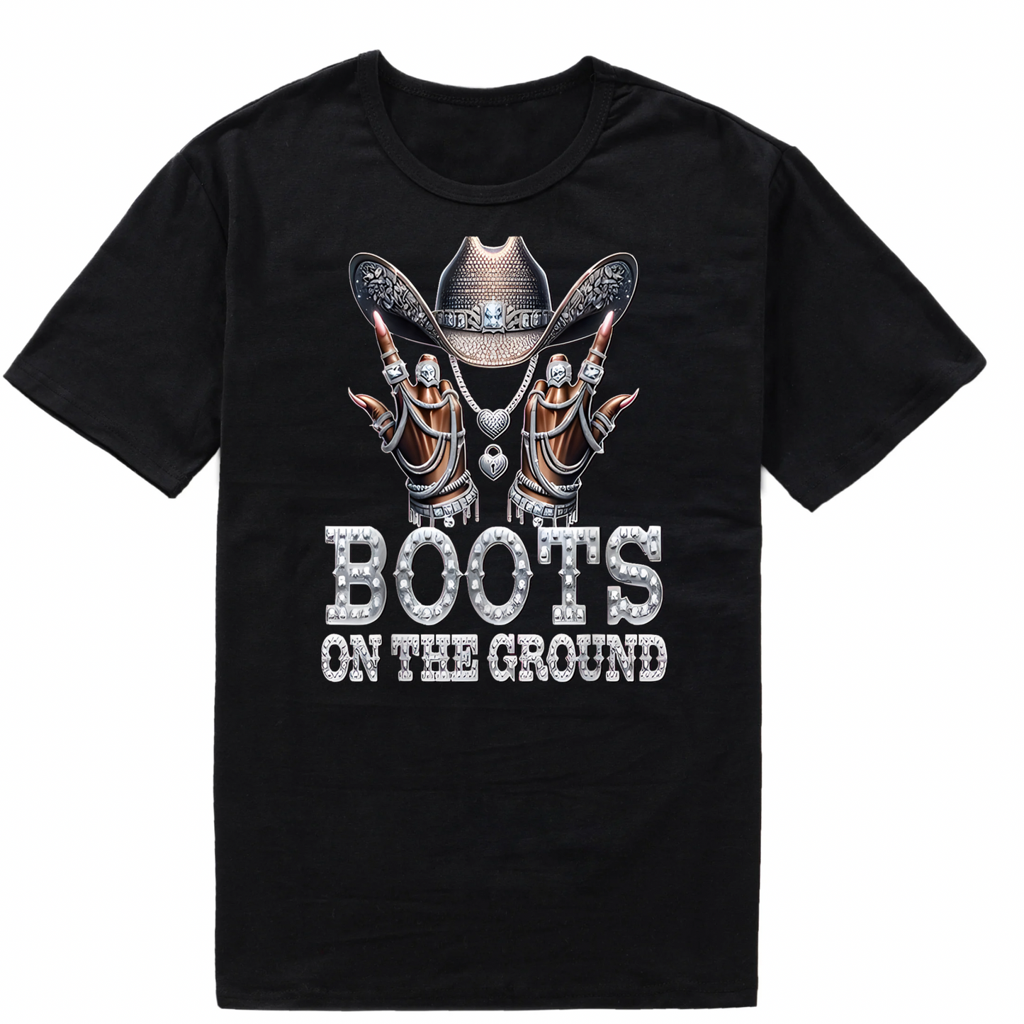 Boots on the Ground Short sleeve T-Shirts (Medium)