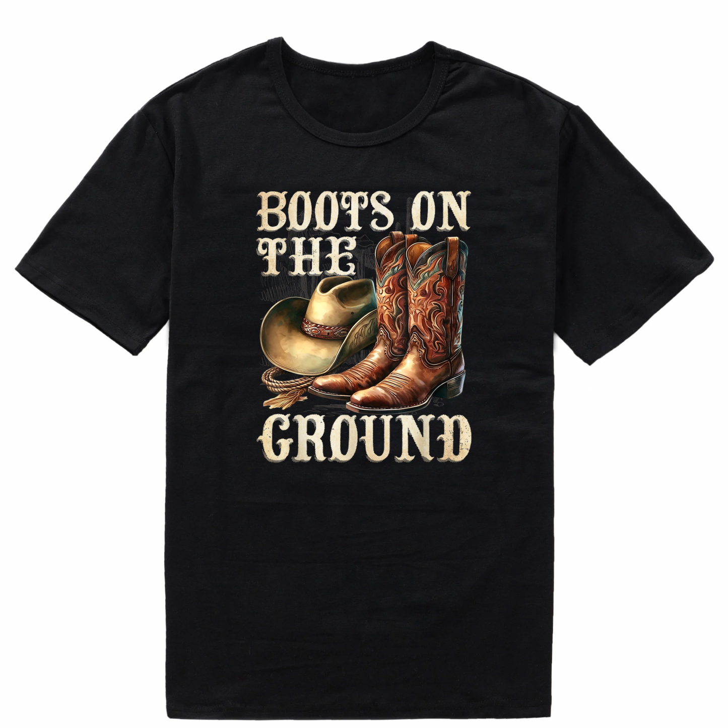 Boots on the Ground Short sleeve T-Shirts (Medium)